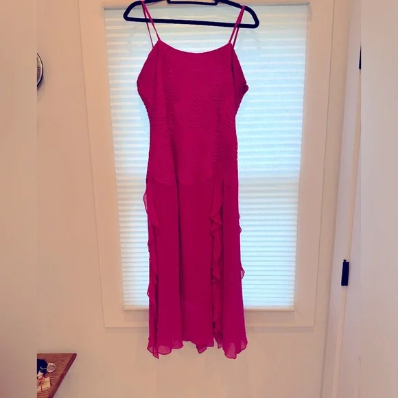 Bright Raspberry Pink Cocktail Dress - Picture 9 of 9